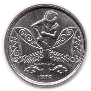 Moeda de 5 Centavos Cruzados Novos 1989 Anverso