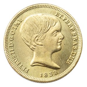 Moeda de 10000 Réis 1838 - Anverso