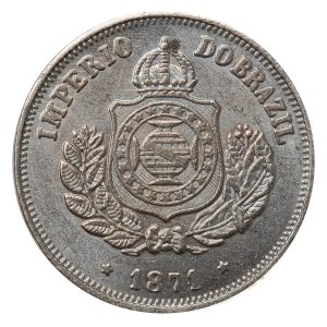 Moeda de 50 Réis 1871 - Anverso