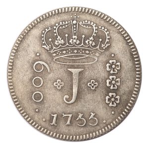 Moeda de 600 Réis 1755 - R - Anverso
