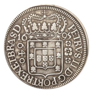Moeda 640 Réis 1695 - Anverso