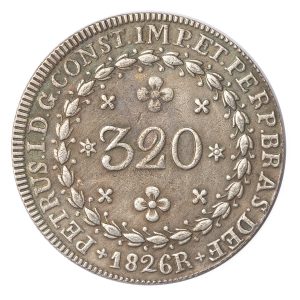 Moeda de 320 Réis 1826 - R - Anverso