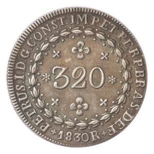 Moeda de 320 Réis 1830 - R - Anverso