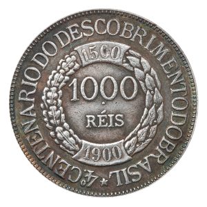Moeda de 1000 Réis 1900 - Anverso