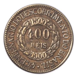 Moeda de 400 Réis 1900 - Anverso