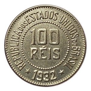Moeda de 100 Réis 1932 - Anverso