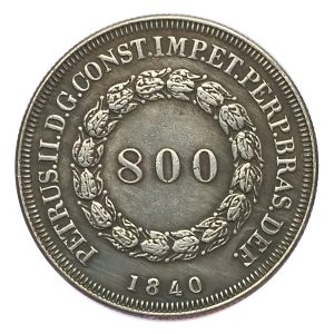 Moeda de 800 Réis 1840 - Anverso