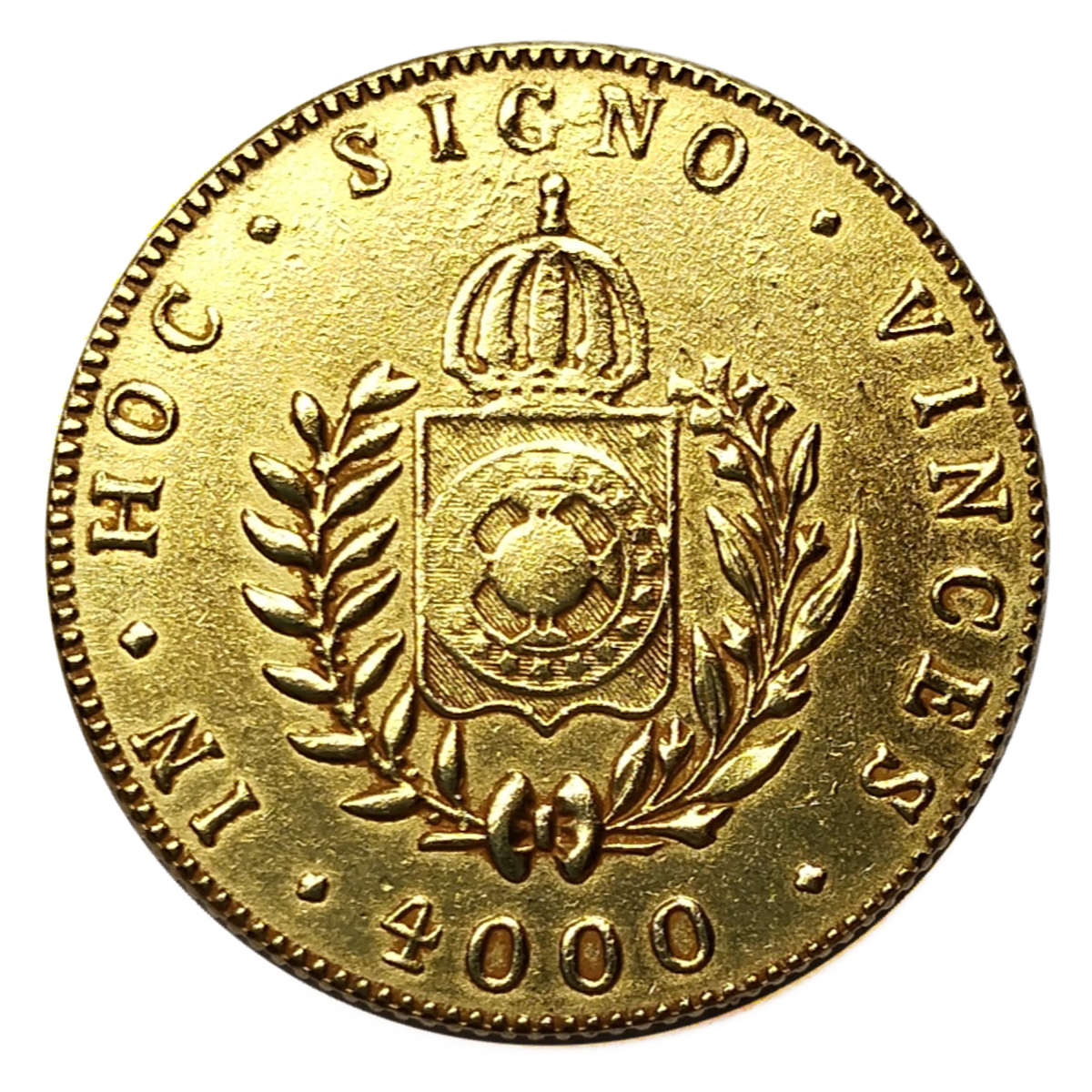 Moeda de 4000 Réis 1830 - R - Reverso