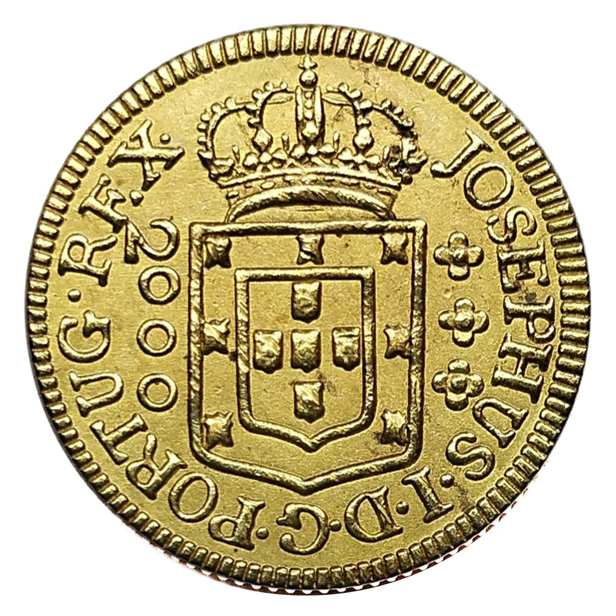 Moeda de 2000 Réis 1771 - Anverso