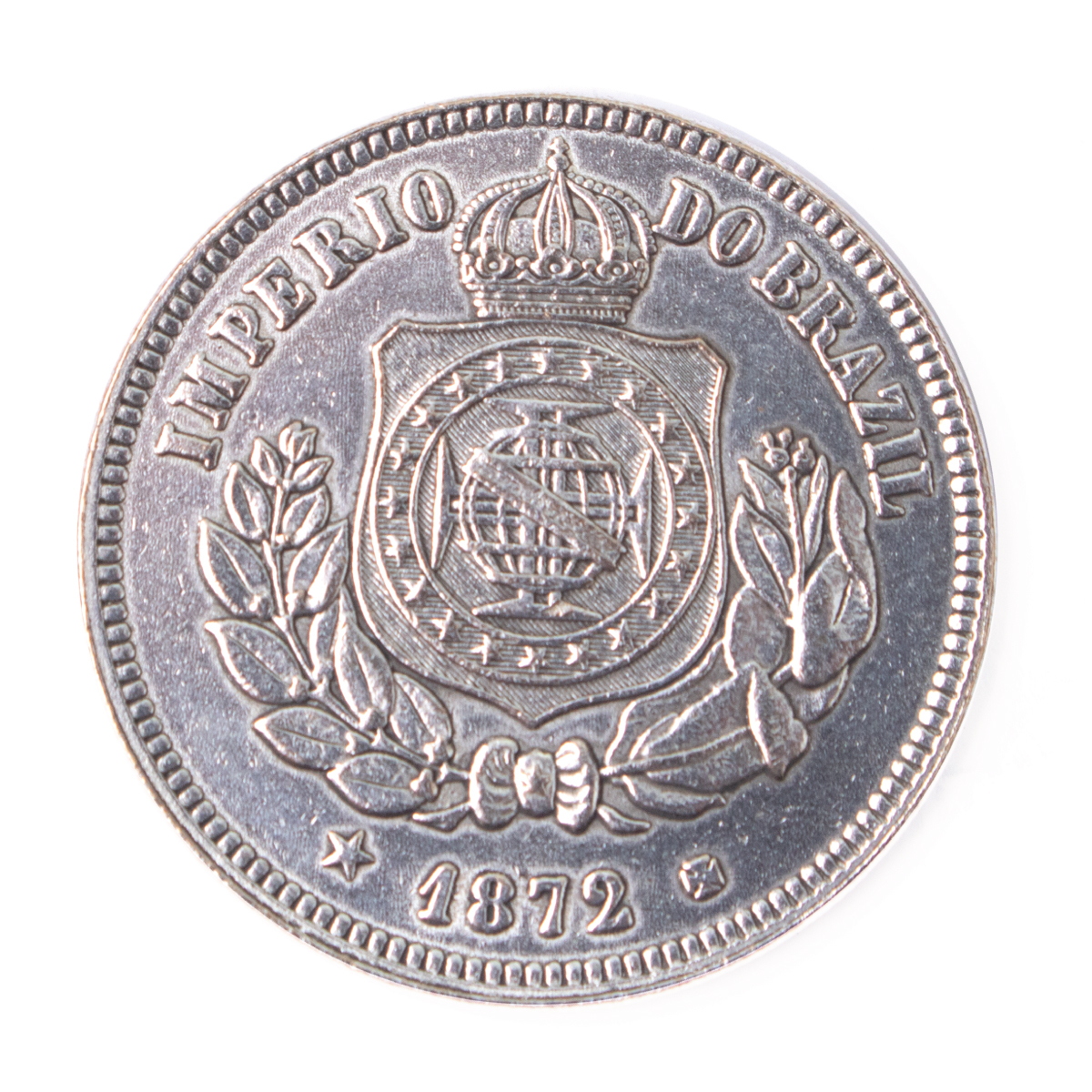 Moeda de 100 Réis 1872 - Reverso