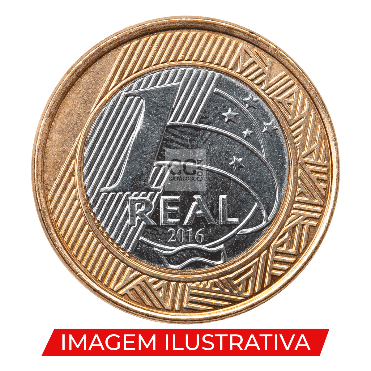 Moeda de 1 Real de 2016 - MBC - Anverso