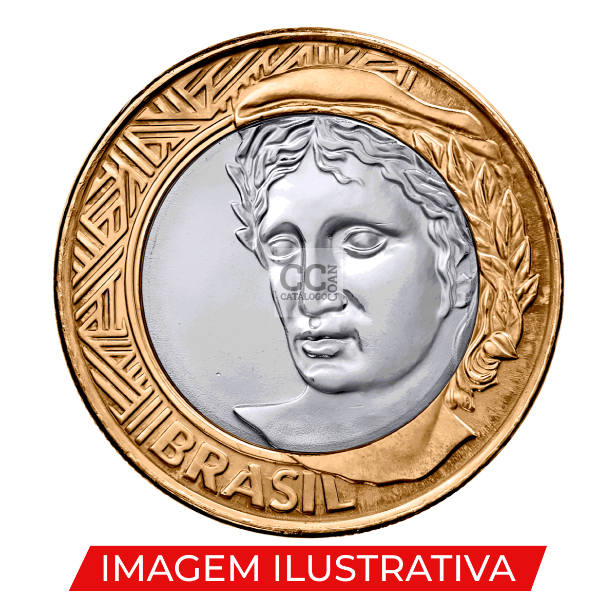 Moeda de 1 Real de 2016 - MBC - Reverso