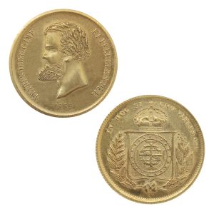 Moeda de 10000 reís de 1889- Dom Pedro II - Capa