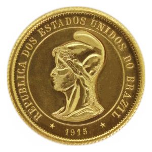 Moeda de 10000 Réis de 1915 República – ±22,5mm – NC – Cópia