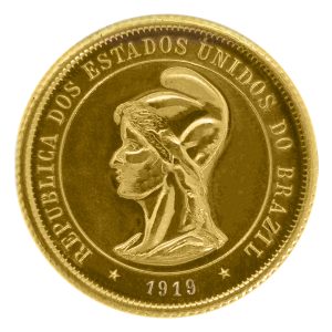 Moeda de 10000 Réis de 1919 República – ±22,5mm – NC – Cópia