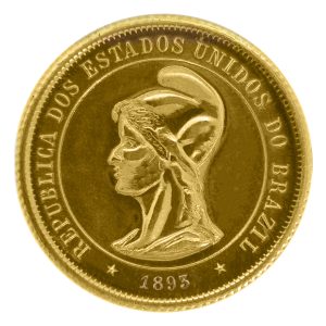 Moeda de 10000 Réis de 1893 República – ±22,5mm – NC – Cópia