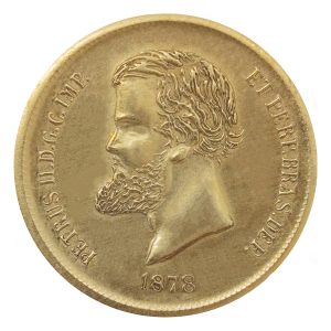 Moeda de 10000 Réis 1878 Dom Pedro II – ±23,0mm – NC – Cópia
