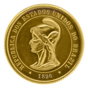Moeda de 10000 Réis de 1896 República – ±22,5mm – NC – Cópia