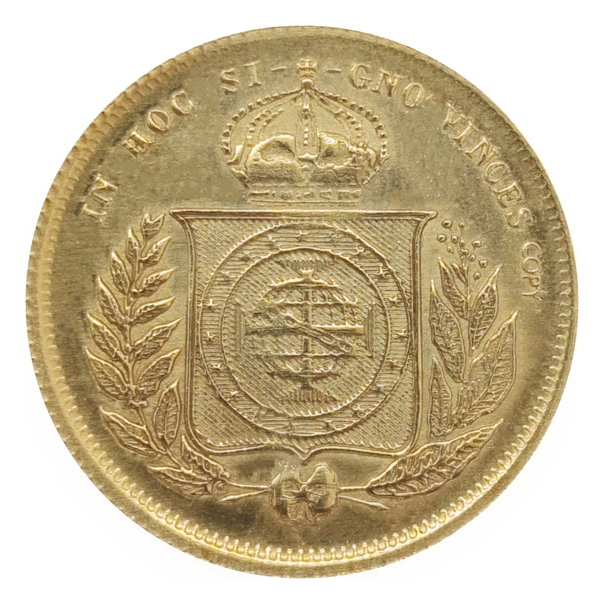 Moeda de 10000 reís de 1888- Dom Pedro II-reverso