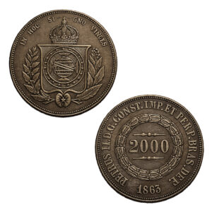 Moeda de 2000 reís de 1863