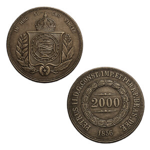 Moeda de 2000 reís de 1856