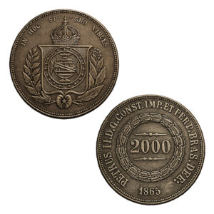 Moeda de 2000 reís de 1865