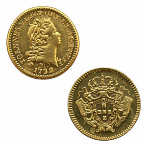 Moeda 800 Réis 1732- Minas - 16,0mm