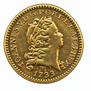 Moeda 800 Réis 1733 – M – 16,0mm – NC – Souvenir