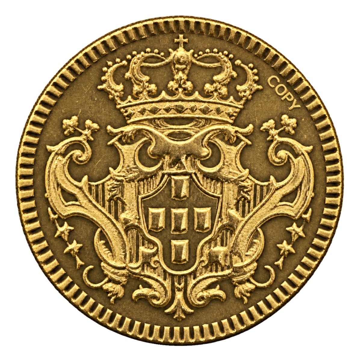 Moeda 800 Réis 1749 - B - 4° Tipo - 16,0mm - Reverso