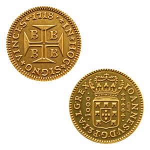 Moeda 1000 Réis 1718 - Bahia - 18,0mm