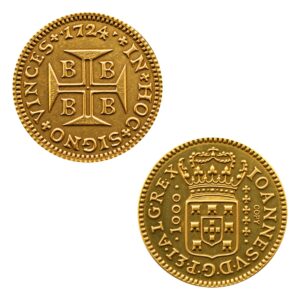Moeda 1000 Réis 1724 - Bahia - 18,0mm