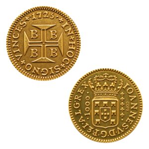 Moeda 1000 Réis 1725 - Bahia - 18,0mm