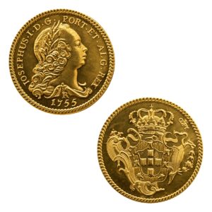 Moeda 3200 Réis 1755 - Rio de Janeiro - 25,0mm