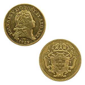 Moeda 1600 Réis 1729 - Minas Gerais - 20,0mm