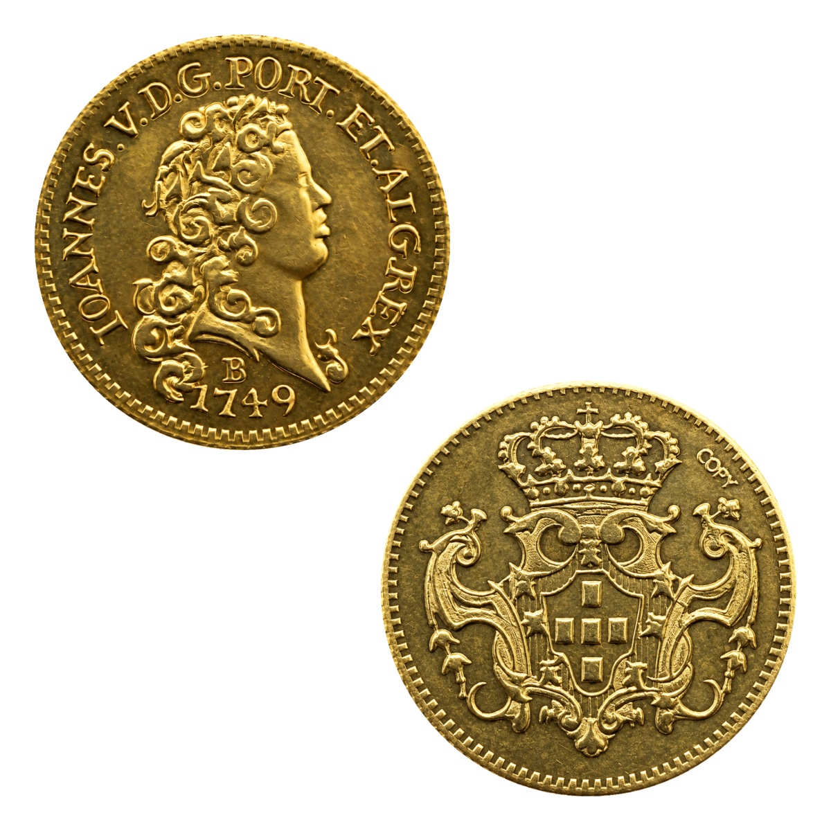 Moeda 1600 Réis 1749 - Bahia - 20,0mm