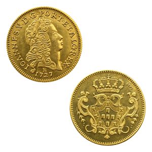 Moeda 3200 Réis 1727 - Bahia 4° Tipo D. João V - 25,0mm