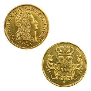Moeda 3200 Réis 1744 - Bahia 4° Tipo D. João V - 25,0mm