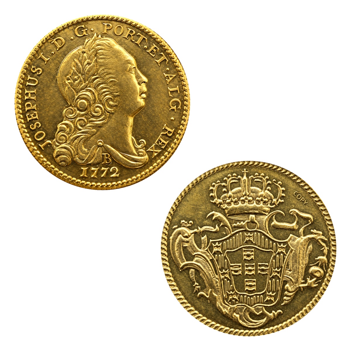 Moeda 1600 Réis 1772 - José I - Bahia
