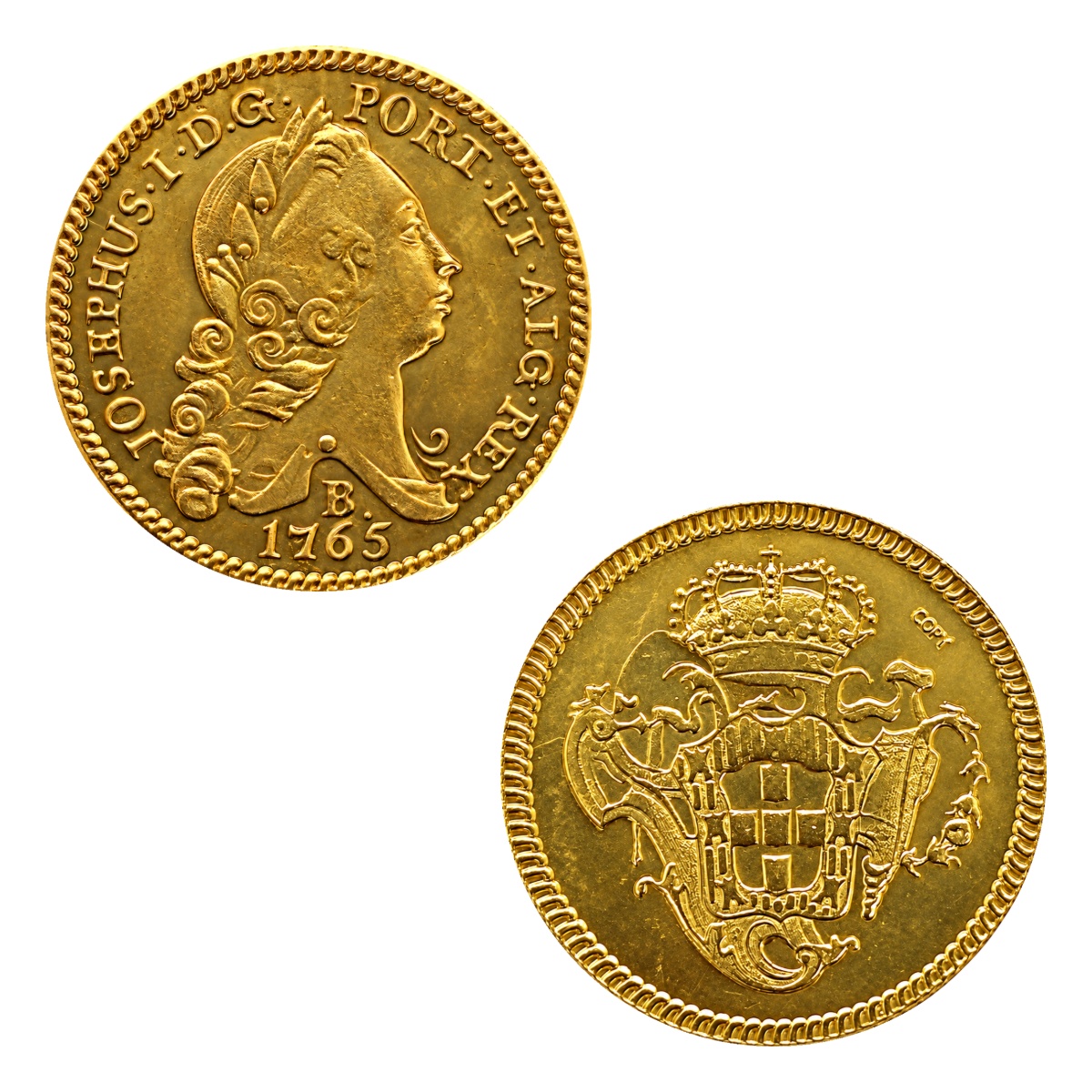 Moeda 3200 Réis 1765 - D. José I - B