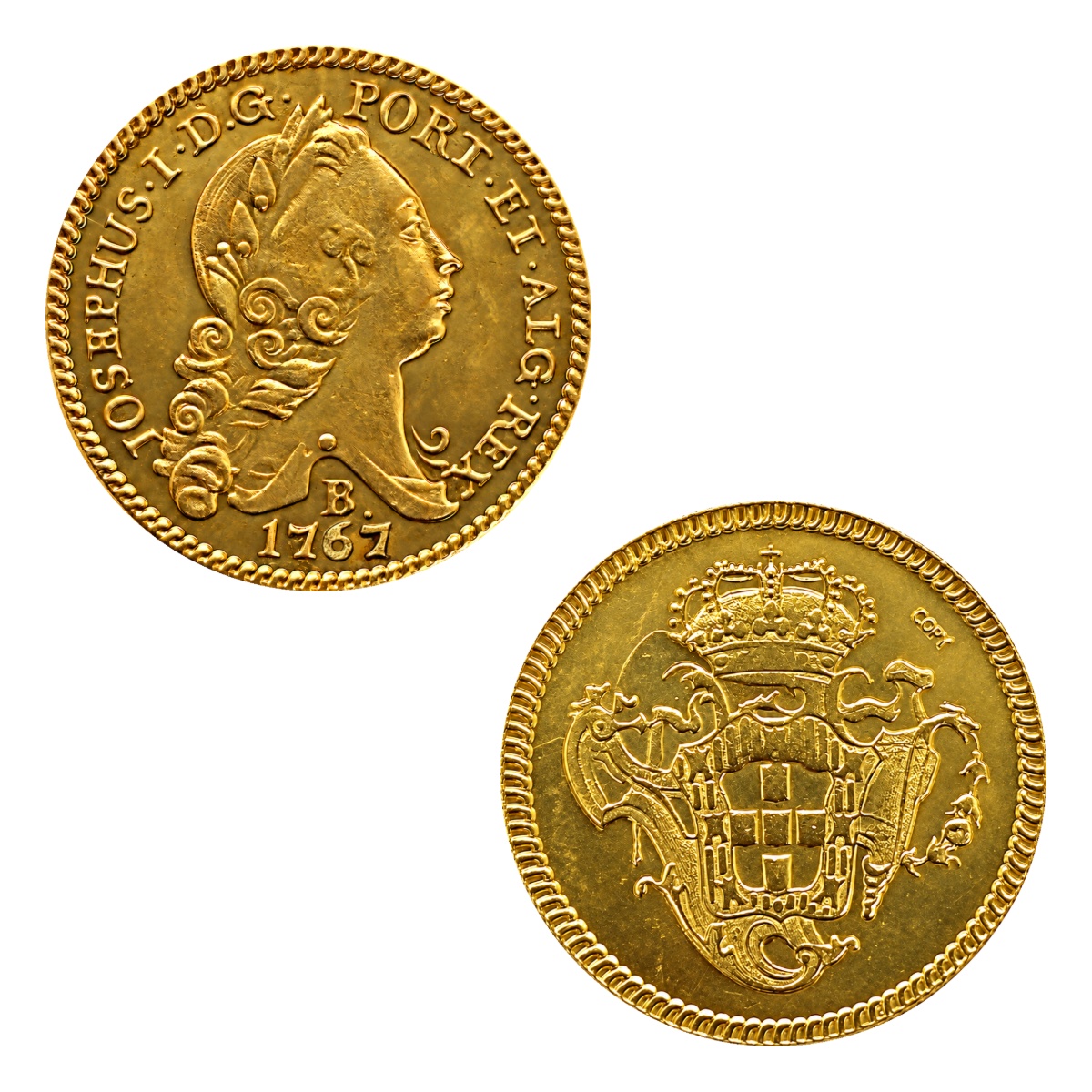 Moeda 3200 Réis 1767 - D. José I - B