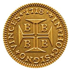 Moeda 1000 Réis 1718 – B – ±18,0mm – NC – Souvenir