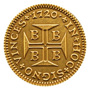 Moeda 1000 Réis 1720 – B – ±18,0mm – NC – Souvenir