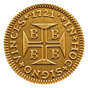 Moeda 1000 Réis 1721 – B – ±18,0mm – NC – Souvenir