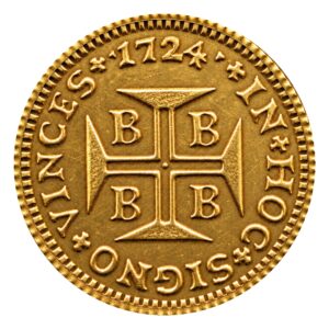 Moeda 1000 Réis 1724 – B – ±18,0mm – NC – Souvenir