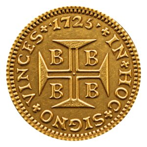 Moeda 1000 Réis 1725 – B – ±18,0mm – NC – Souvenir