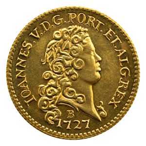 Moeda 1600 Réis 1727 – João V – B – 4° Tipo – ±20,0mm – NC – Souvenir