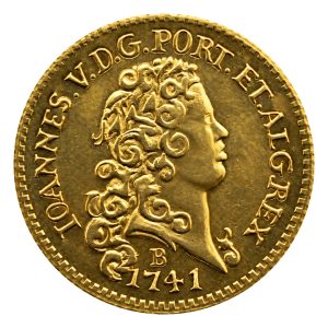 Moeda 1600 Réis 1741 – João V – B – 4° Tipo – ±20,0mm – NC – Souvenir