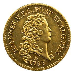 Moeda 1600 Réis 1743 – João V – B – 4° Tipo – ±20,0mm – NC – Souvenir