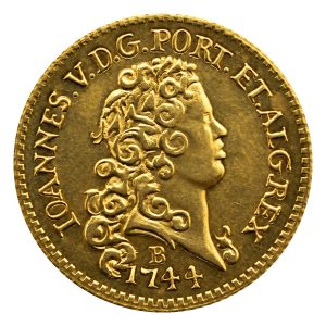Moeda 1600 Réis 1744 – João V – B – 4° Tipo – ±20,0mm – NC – Souvenir