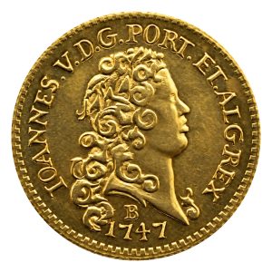 Moeda 1600 Réis 1747 – João V – B – 4° Tipo – ±20,0mm – NC – Souvenir
